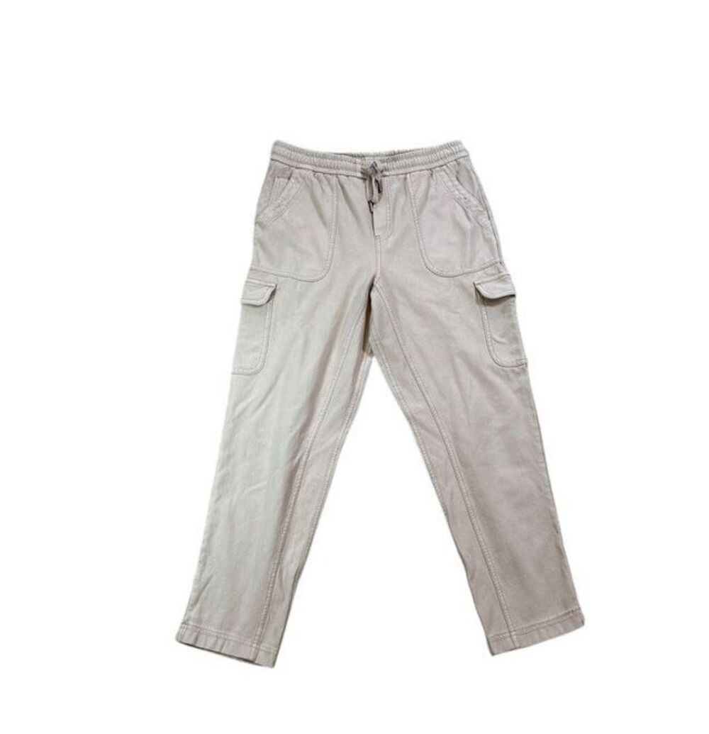 Athleta Farallon Cargo Crop Pants - Womens Size 2 - Tan - Athleisure - Cropped